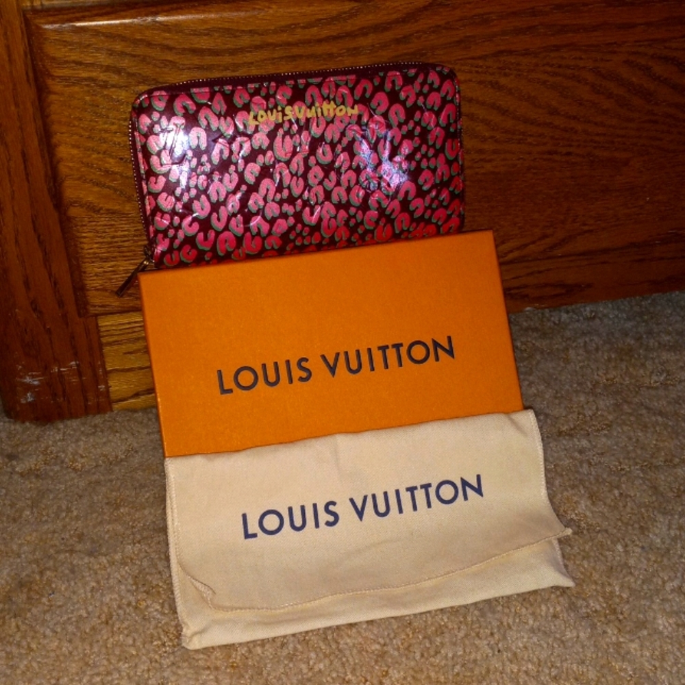 Louis Vuitton Limited Edition Stephen Sprouse Rogue Leopard Vernis Long Wallet